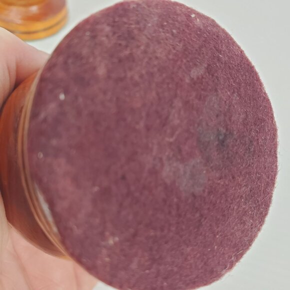 VTG Monkey Pod Barware Goblets Set Hand-Turned Wooden Cups MCM Hawaiian Drinkwar - Picture 4 of 11